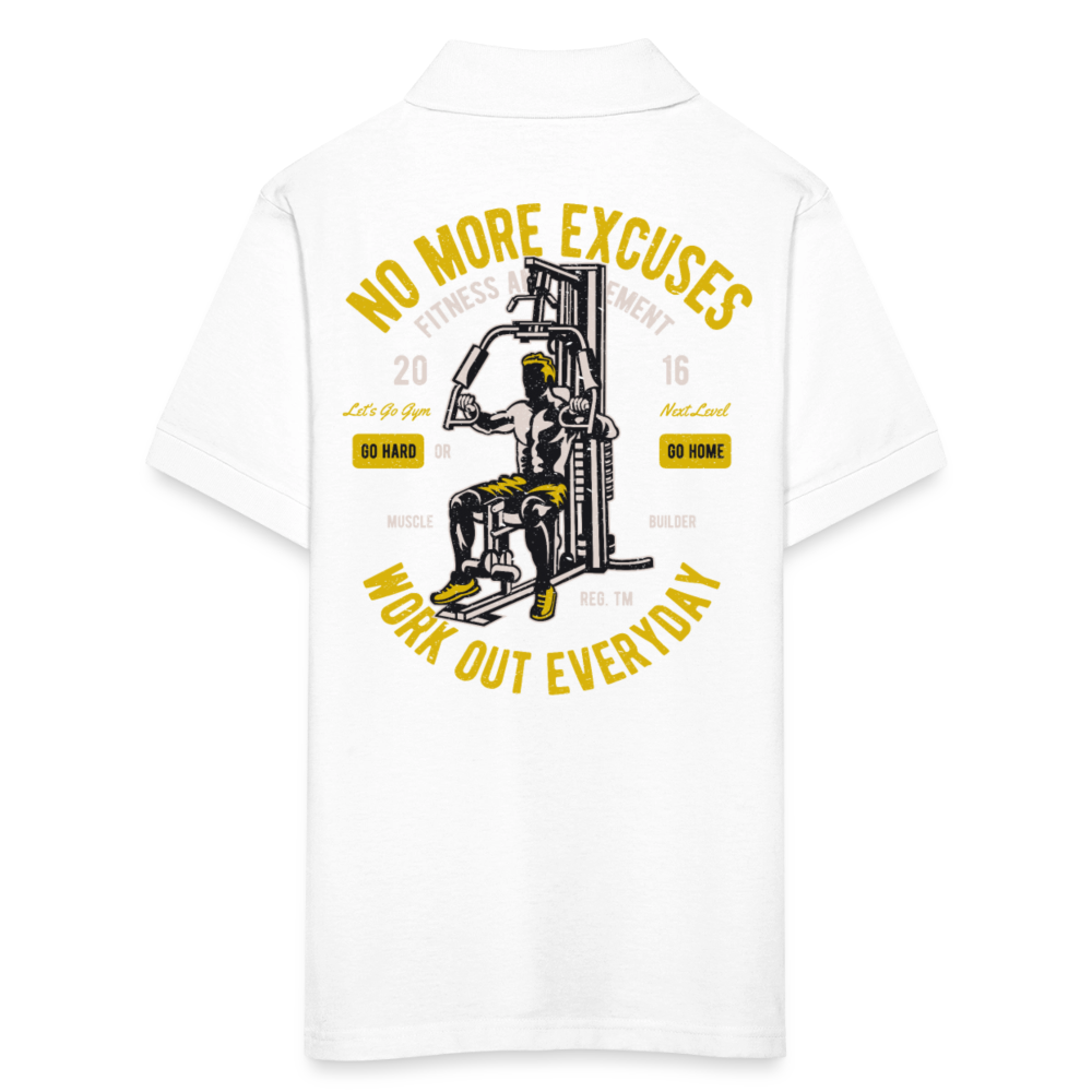 NO PAIN NO GAIN - white