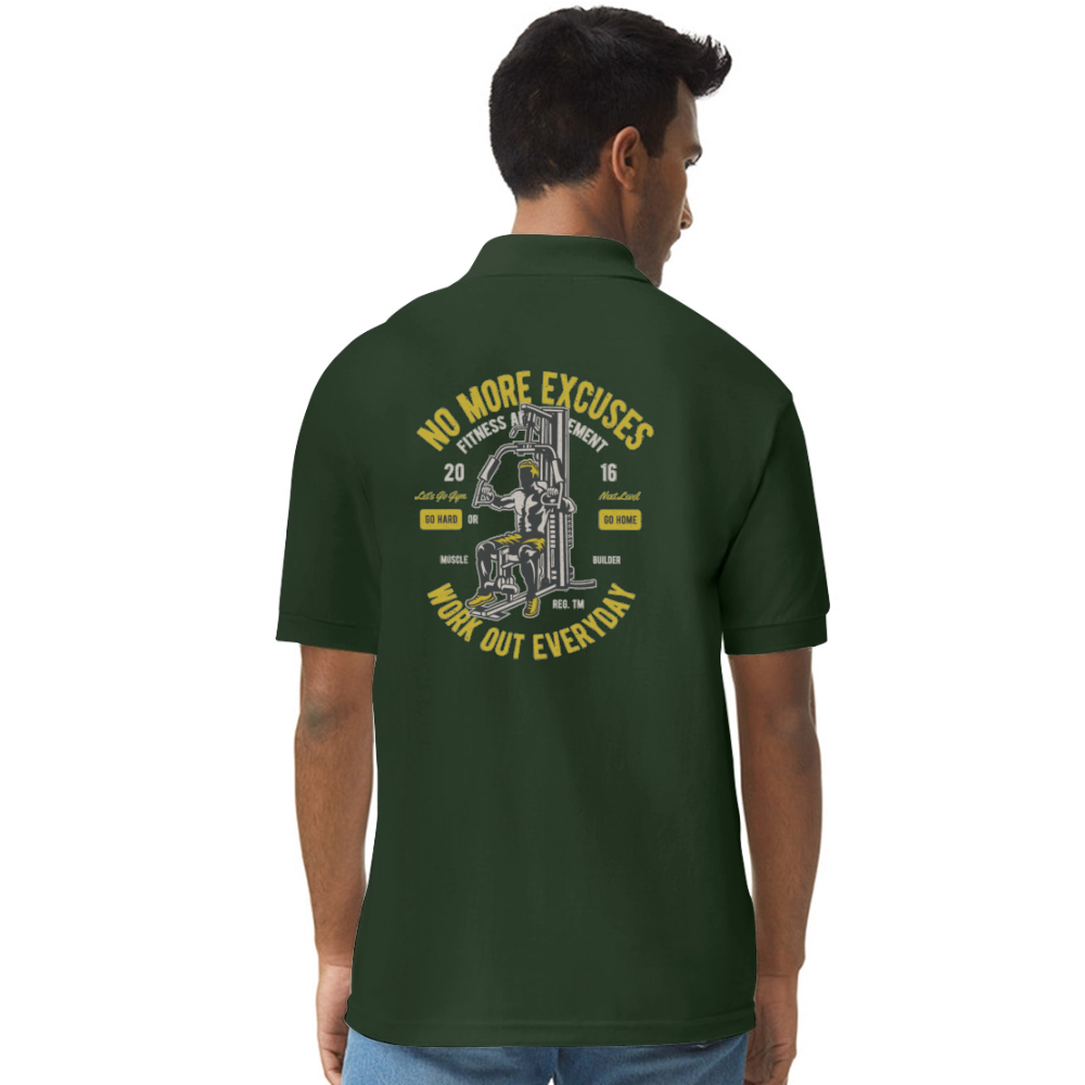 NO PAIN NO GAIN - forest green