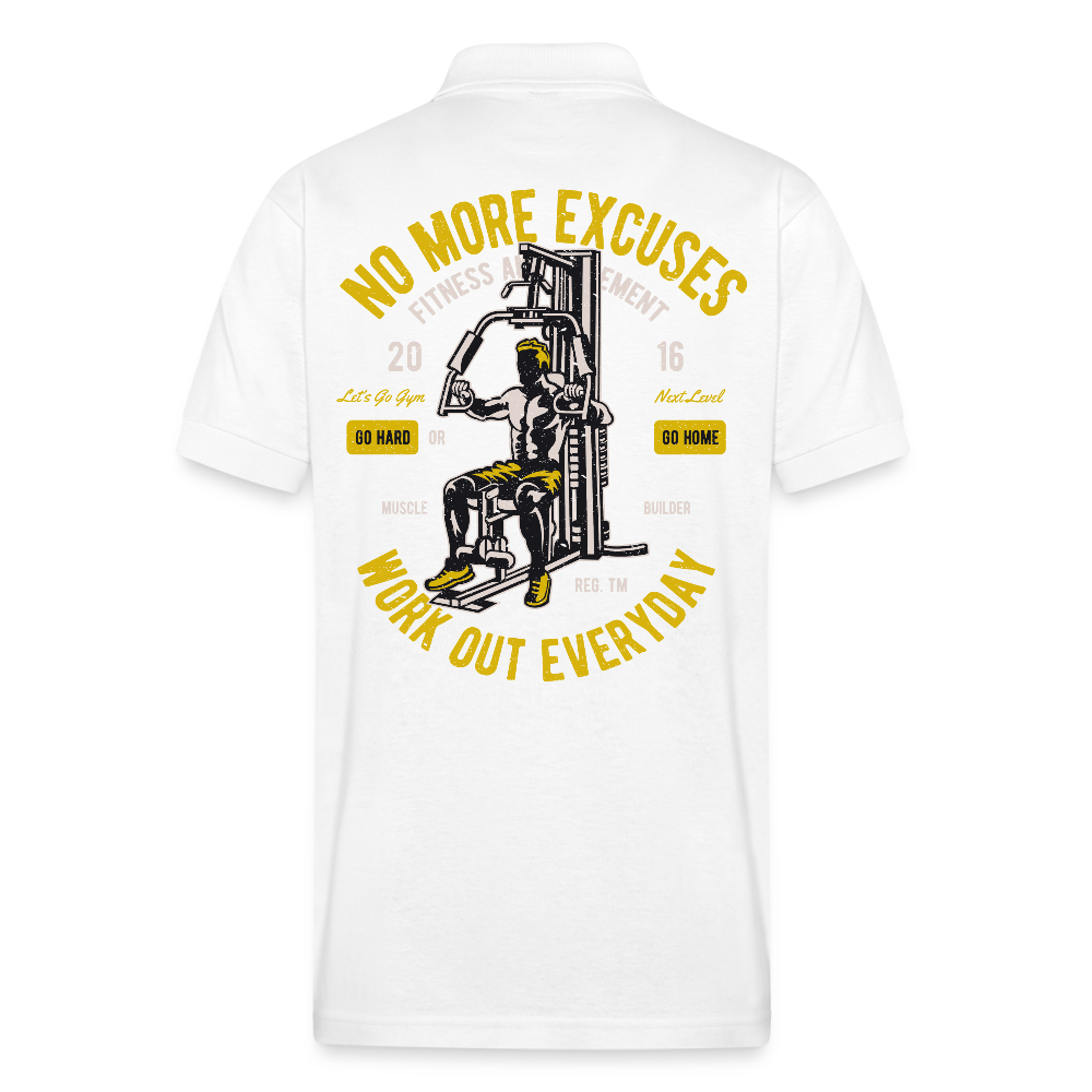 NO PAIN NO GAIN - white